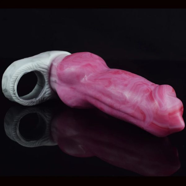 Silicone Big Knot Hollow Penis Extender Flexible Cock Enlargement - Image 5