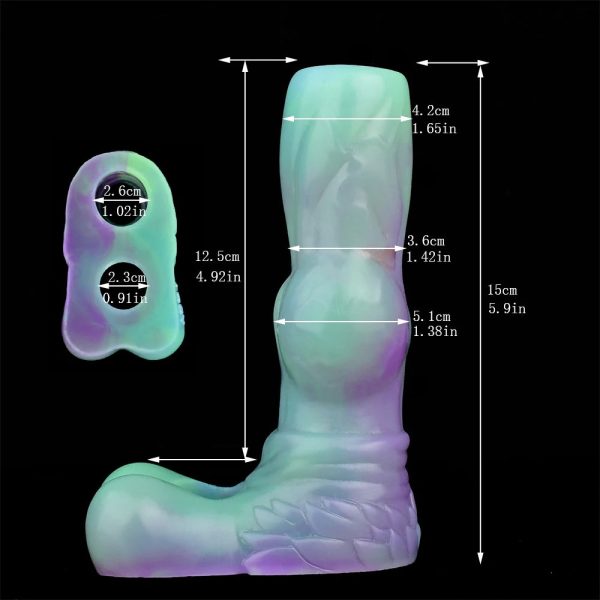 Fascinating Penis Sleeve Extender Wearable Luminous Holster  Enlargement - Image 7