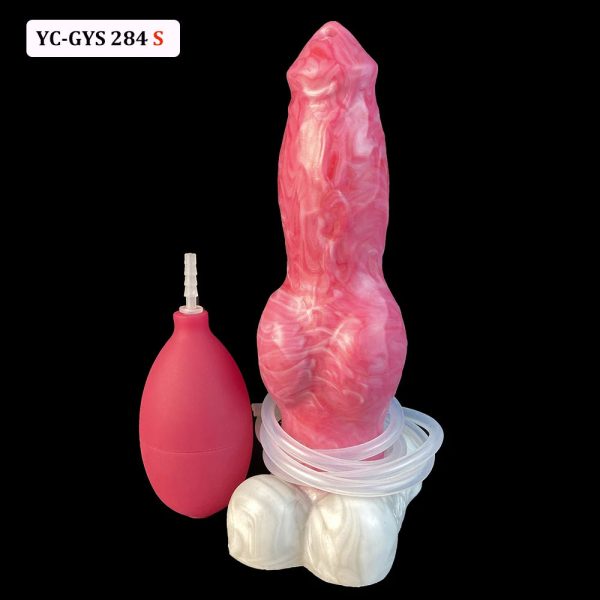Big Knot Dog Dildo with Powerful Sucker Realistic Silicone Ejaculation - Image 7