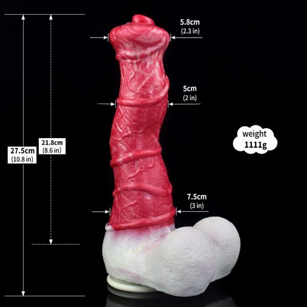 Huge Animal Dildo Vaginal G-spot With Suction Cup Horse/Wolf/Dog Penis - Image 28