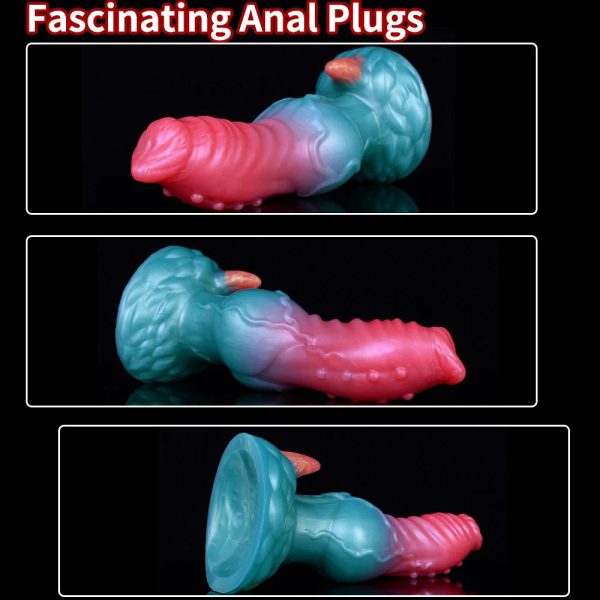 Anal Plug With Large Suction Cup Soft Silicone Prostate Massager Vaginal - Image 2