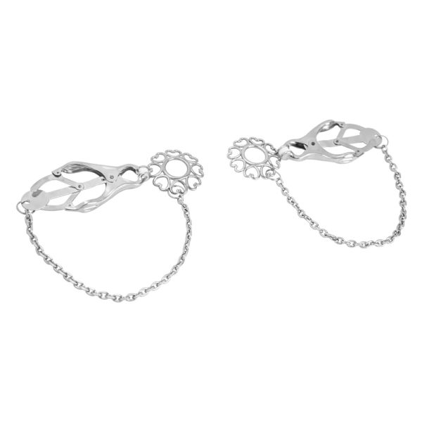 Stainless Steel Feminine Chest Chain Enhanced by Two Playful Butterfly Clips Adjustable - Image 7