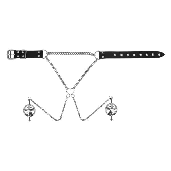 Adjustable Metal Nipple Clamps Necklace Entertainment Chain Clip Non-Piercing - Image 7