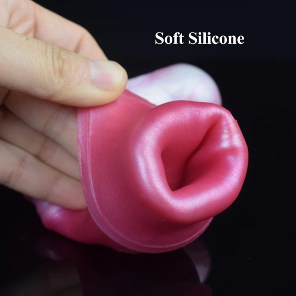 Animal Dog Knot Penis Sleeve Fantasy Dildo Wearable Hollow Sheath Strecthable - Image 3