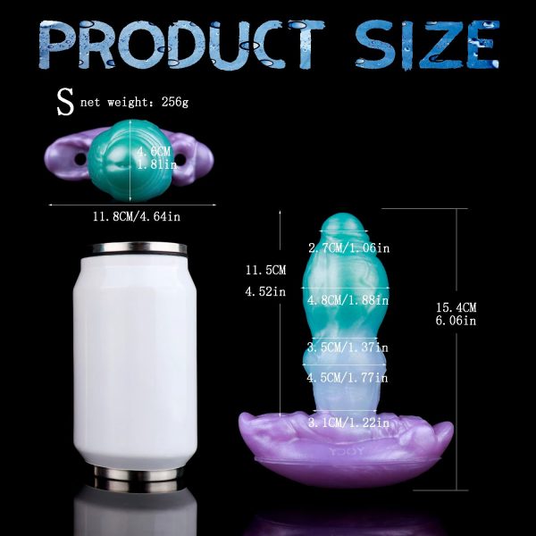 Fantasy Butt Plug Fetish Giant Design Simulated Penis 3D Textured Butt Plug - Image 7