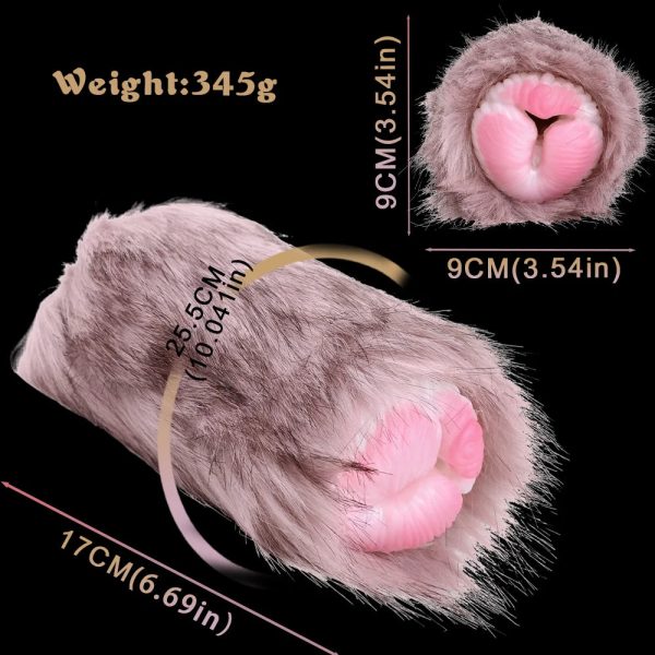Pocket Pussy Male Masturbators  Sex Doll  With Artificial Animal Fur - Image 5