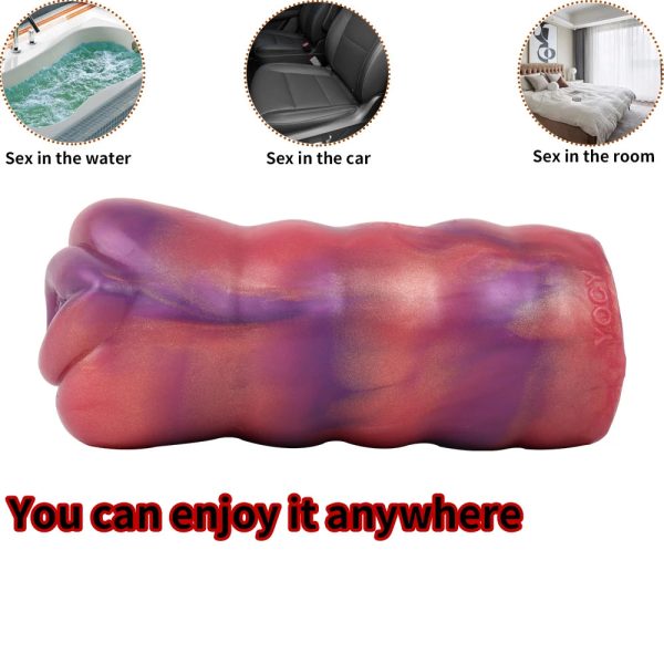 New Dual Channel Masturbator For Men Soft Silicone Sex Toys - Image 4