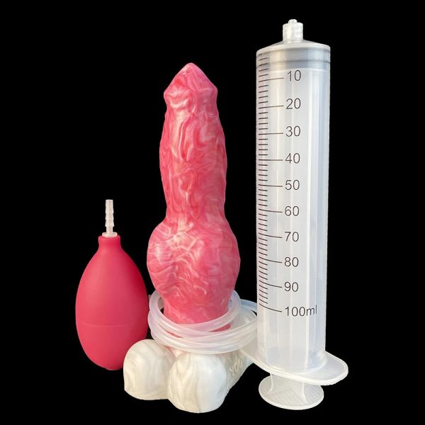 Big Knot Dog Dildo with Powerful Sucker Realistic Silicone Ejaculation - Image 6