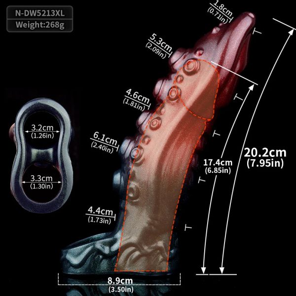Fantasy Dick Sheath Dildo Enlargement Sex Toy For Men Penis Enlargement Delay - Image 9
