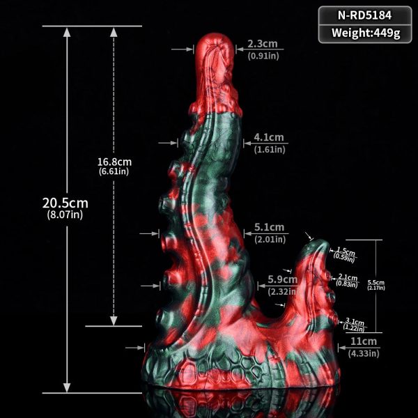 Fascinating Octopus Tentacles Anal Dildo Massage Butt Soft Silicone Female Penis - Image 6
