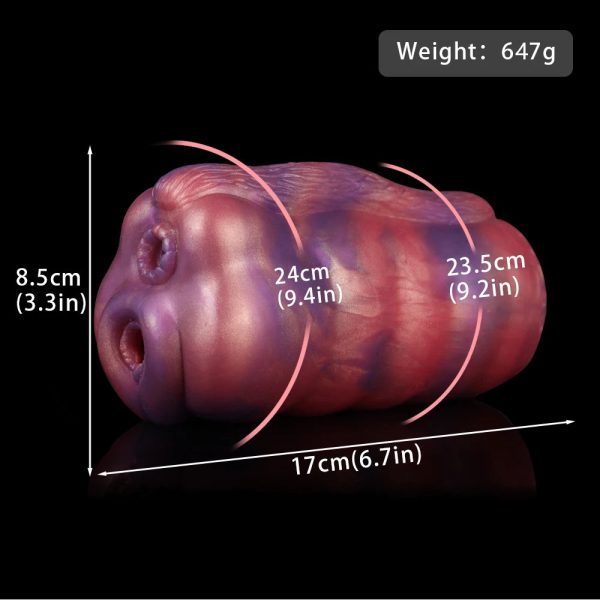 New Dual Channel Masturbator For Men Soft Silicone Sex Toys - Image 7