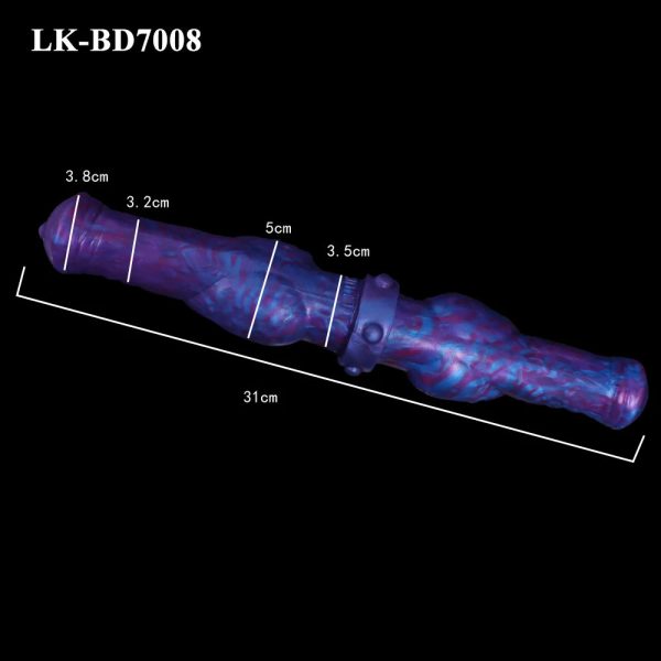 Blue Demon G-Spot Lesbian Dildo Double Head Prostate Massager Anal Plug - Image 15