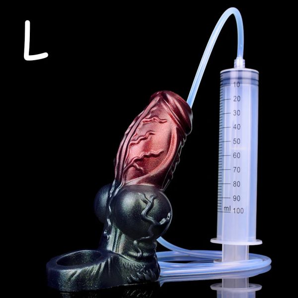 Dark Warrior Hollow Water Spray Penis Sleeve  Reusable Delay Ejaculation - Image 8