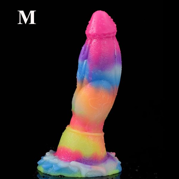 Fantasy Dildo with Knot Silicone Animal Sex Toys Wolf Dog Realistic Penis - Image 12