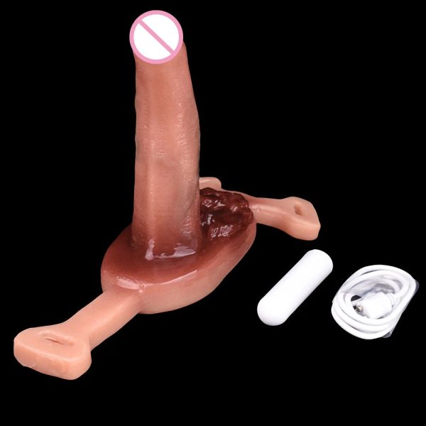 Remote Control Realistic Dildo Vibrator Sit and Ride Prostate Massager Vibrating Butt Plug - Image 2