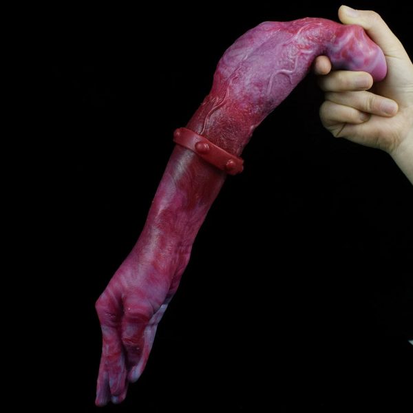 Lesbian Long Double Dildo Big Knot Animal Penis Silicone Huge Finger Shape Butt Plug - Image 7