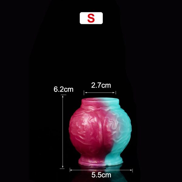 Large Dog Knot Dildo Penis Sleeve Silicone Male Cock Enlargement Cock Ring Dick - Image 7