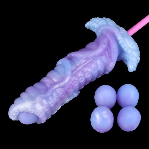 Octopuses Dildo Realistic Ovipositor Shape Tentacle Dildo Silicone Monster Dildo - Image 8