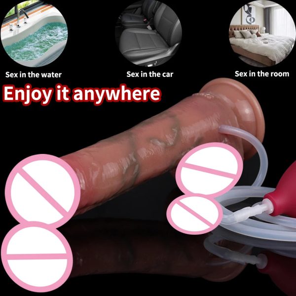 Realistic Anal Dildo With Squirting Function Masturbation Vagina - Image 4