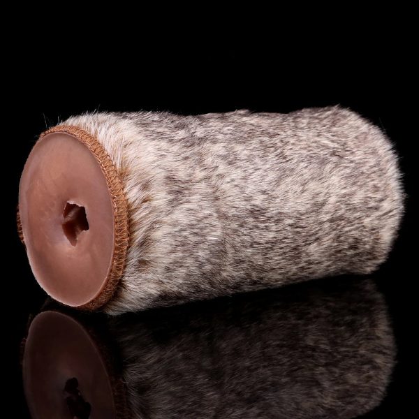 Silicone Male Masturbator Sex Toys with Animal Fur Pocket Pussy - Image 4