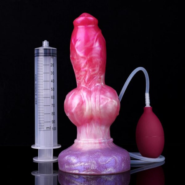 Squirting Multi Color Anal Plug With Big Dog Knot Women Sex Toys - Image 10