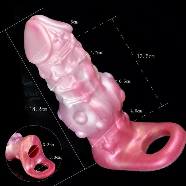 Wolf Knot Penis Condom Extender Dildo Cock Delayed Ejaculation Sex Toys - Image 6