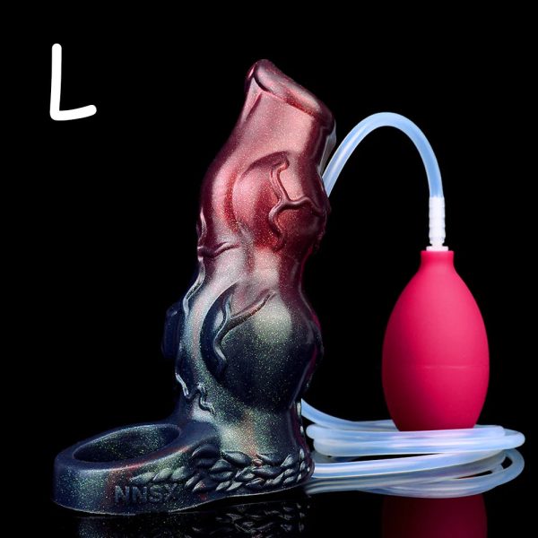 Dark Warrior Animal Hollow Water Spray Penis Sleeve  Realistic Male Sex Toys - Image 9