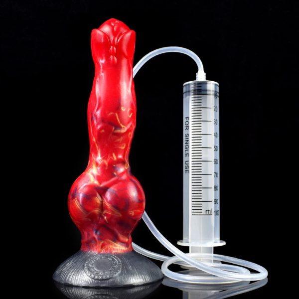 Dog Knot Ejaculation Fantasy Dildo with Strong Sucker Squriting - Image 23