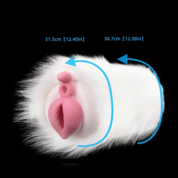 Male Masturbator with Animal Fur Free Pocket Pussy Masturbators - Image 4