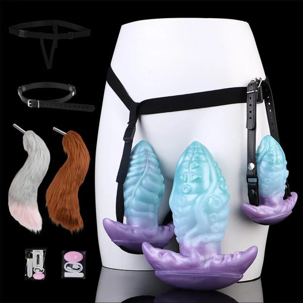 Anal Plug - Silicone Fantasy Octopus Tentacle Toy Couple Sex Game Tools - Image 2