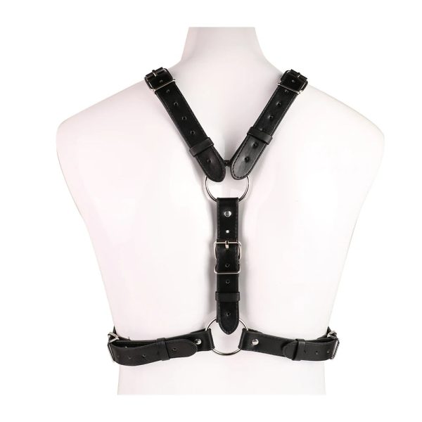 Men's Leather Corset with Steel Chain, Adjustable Waist Trainer - Image 5