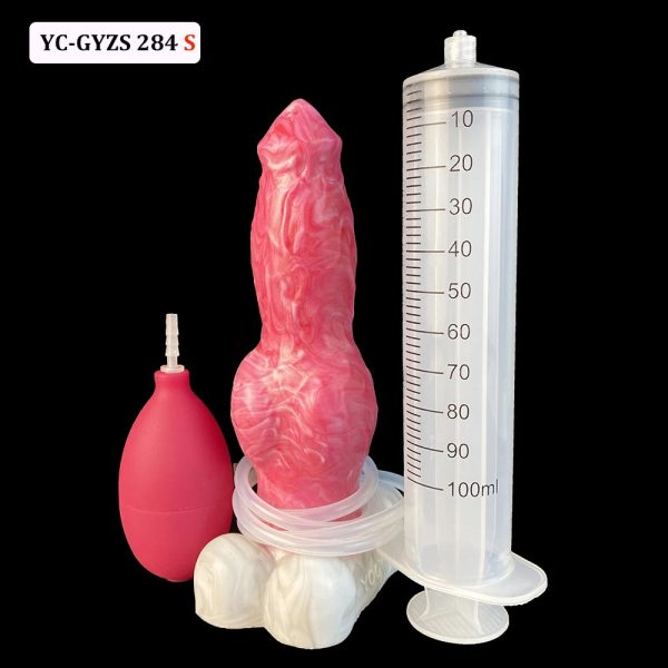 Remote Control Dildo Vibrator Dog Knot Ejaculation Penis Suction Cup Masturbator - Image 11