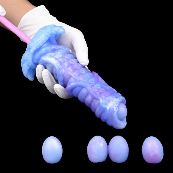 Octopuses Dildo Realistic Ovipositor Shape Tentacle Dildo Silicone Monster Dildo - Image 4