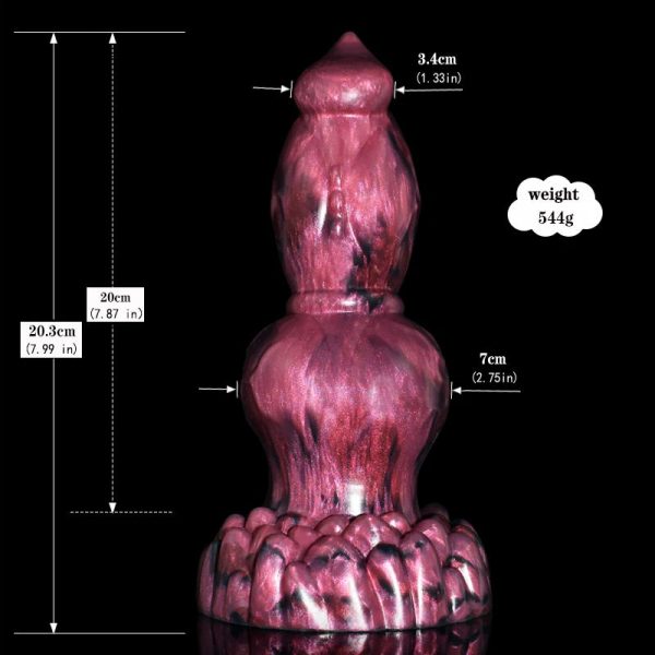 Large Dog Knot Dildo With Strong Sucker Dark Spirits Fantasy Penis G Spot - Image 12