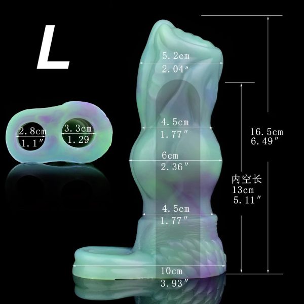 Fantasy Penis Sleeve With Testicle Ring Thickening and Lasting Penis Sheath - Image 14