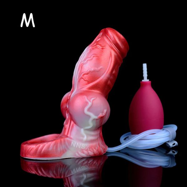Silicone Hollow Water Spray Penis Sleeve  Reusable Penis Enlarger Rings Delay Ejaculation - Image 13