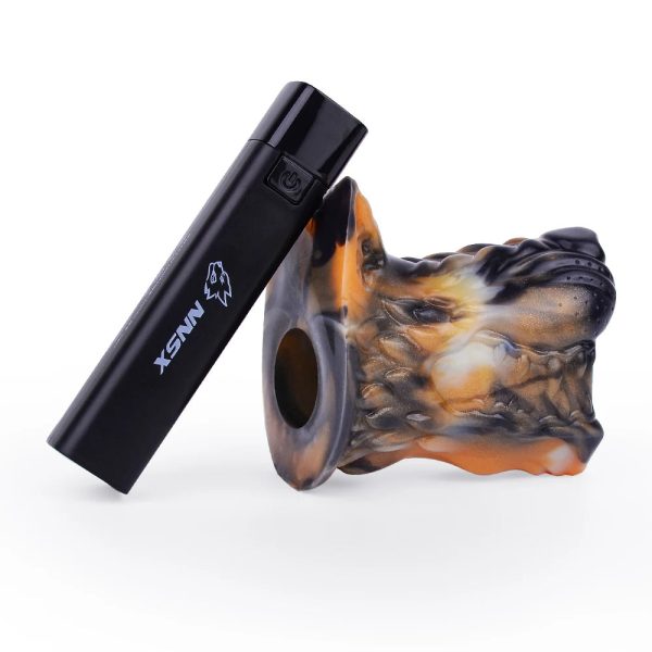 Fantasy Wolf Head Soft Silicone Hollow Anal Plug - Image 6