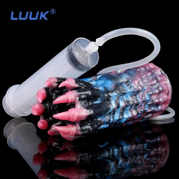Men's Water Spraying Masturbator Fantasy Alien Male Penis Exerciser 3Dr - Image 8