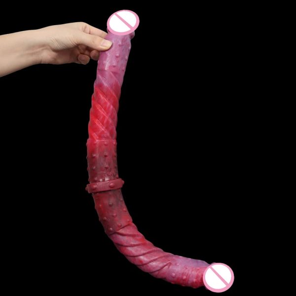20.86inch Super Long Double Dildo Magice Dragon Realistic Glans Penis Lesbian - Image 2