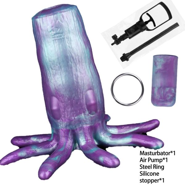 Octopus Tentacle Penis Massager Sucking Masturbator Fetish Men Masturbator - Image 9