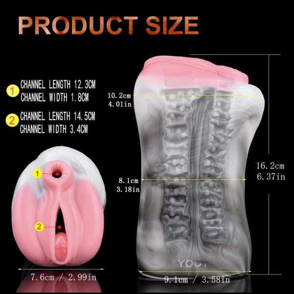 Horse Male Sex Toys for Men  Soft Silicone Male Masturbator Stroker  with Pussy - Image 5