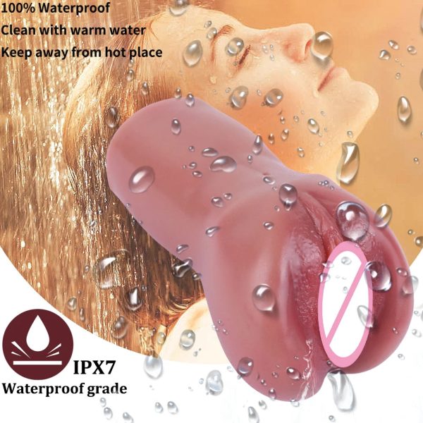 Fake Masturbators Real Female Vagina Skin-friendly Silicone Material Masturbation Cup - Image 2