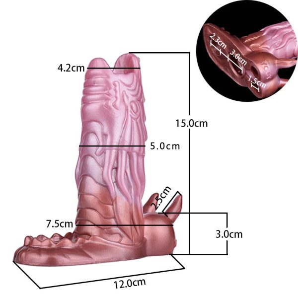 Fantasy Dragon Penis Condom Male Fetish Penis Enlargement Condom - Image 6