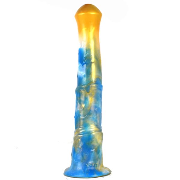 Long Horse Ejaculation Fantasy Dildo Gray Meat Color Animal Vaginal - Image 7