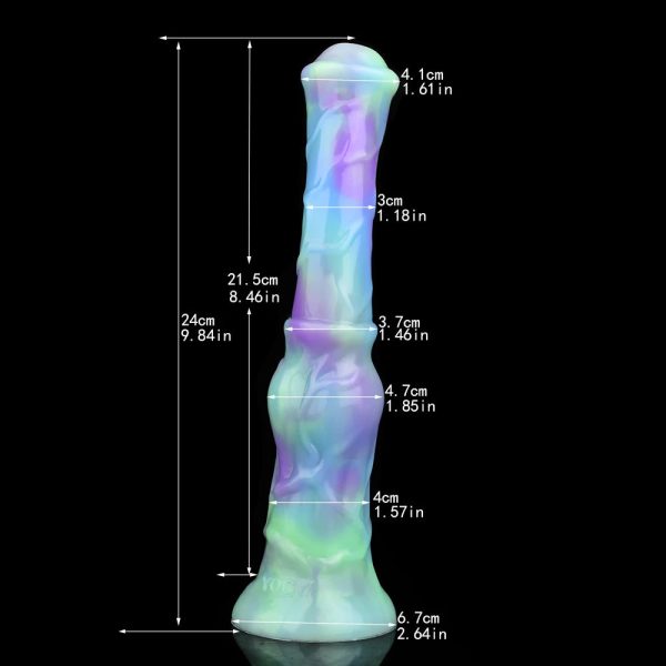 Soft Silicone Penis With Wolf Knot Strong Suction Dildo - Image 9
