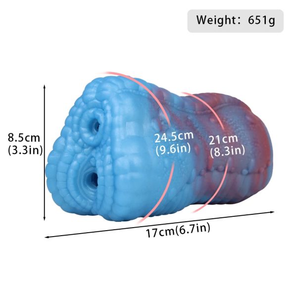 New Dual Channel Masturbator For Men Soft Silicone Sex Toys - Image 8