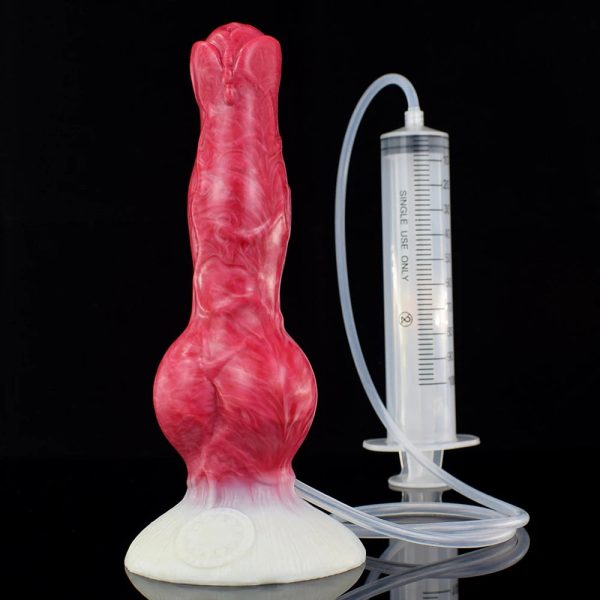 Dog Knot Ejaculation Fantasy Dildo with Strong Sucker Squriting - Image 13