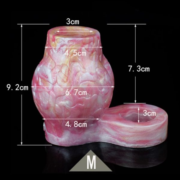Men's Silicone Condom With Clip Men's Penis Enlargement Condom - Image 10