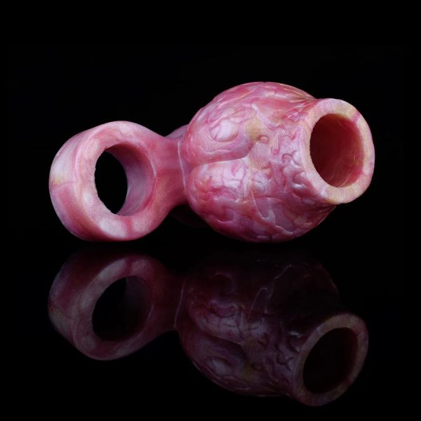 Men's Silicone Condom With Clip Men's Penis Enlargement Condom - Image 2