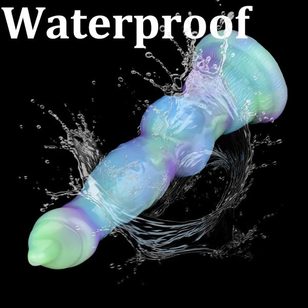 Soft Silicone Penis With Wolf Knot Strong Suction Dildo - Image 5